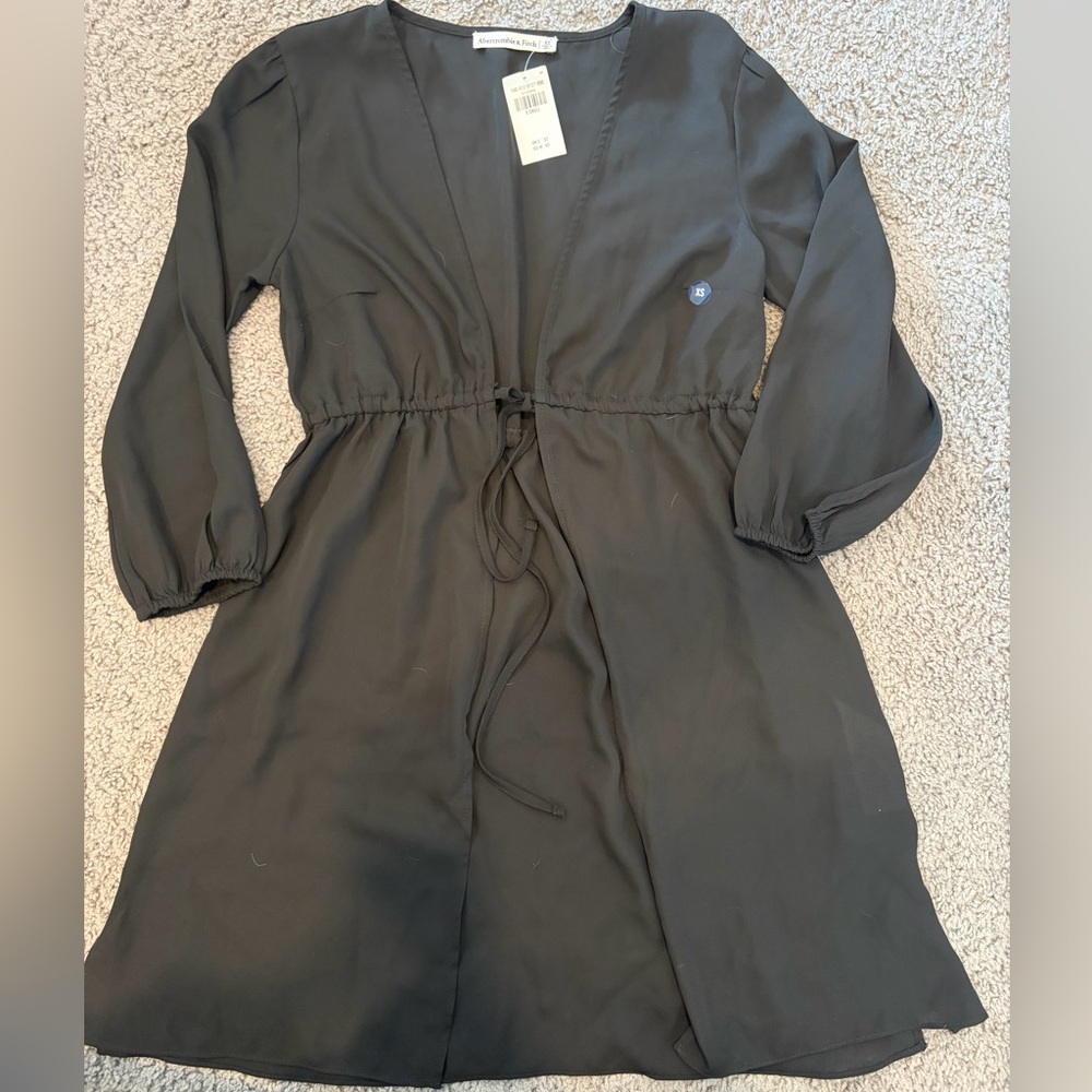 Black Tie Waist Cover Up